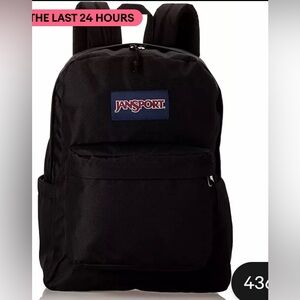 JansportBlack Backpack Lightweight/School BookBag- never used.